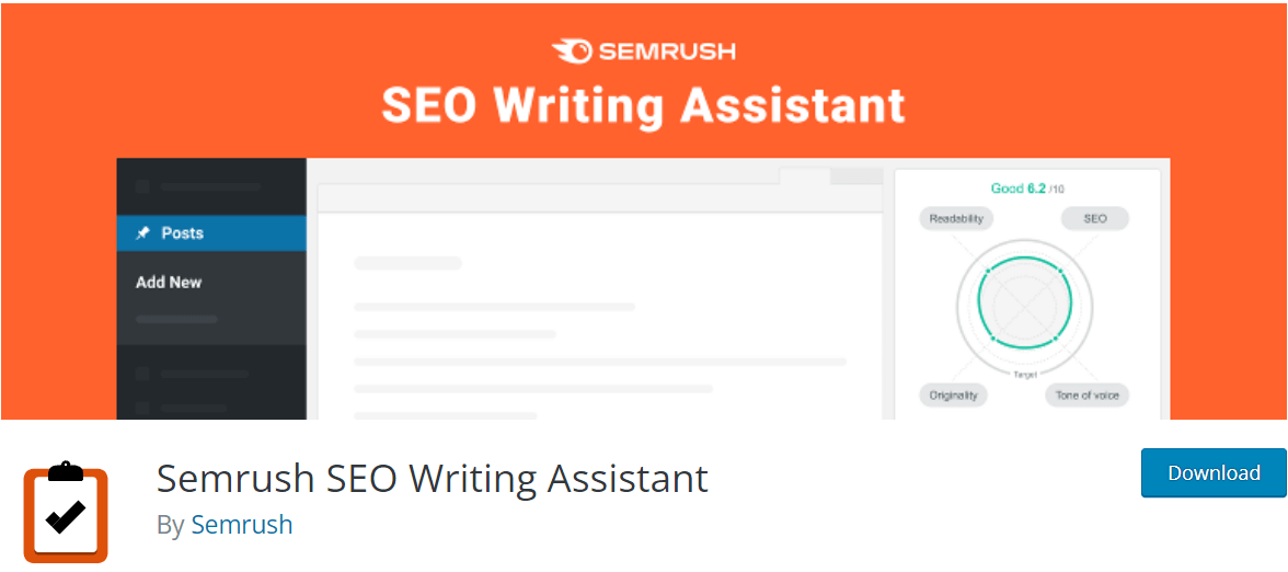  SEMRush writing assistant seo plugins for wordpress